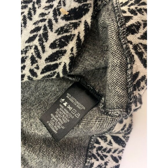 Nic+Zoe Open Front Black & Gray Cardigan Blazer Size Petite - Picture 11 of 12